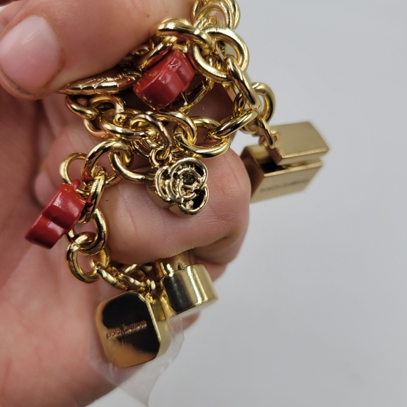 Dolce & Gabbana Gold-Tone Makeup Charm Bracelet - Picture 12 of 16